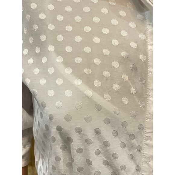 Calvin Klein White Maxi Button Down Size 2 - Picture 4 of 7